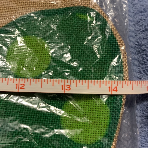 NWT Burlap Green Frog Flag - Picture 4 of 4